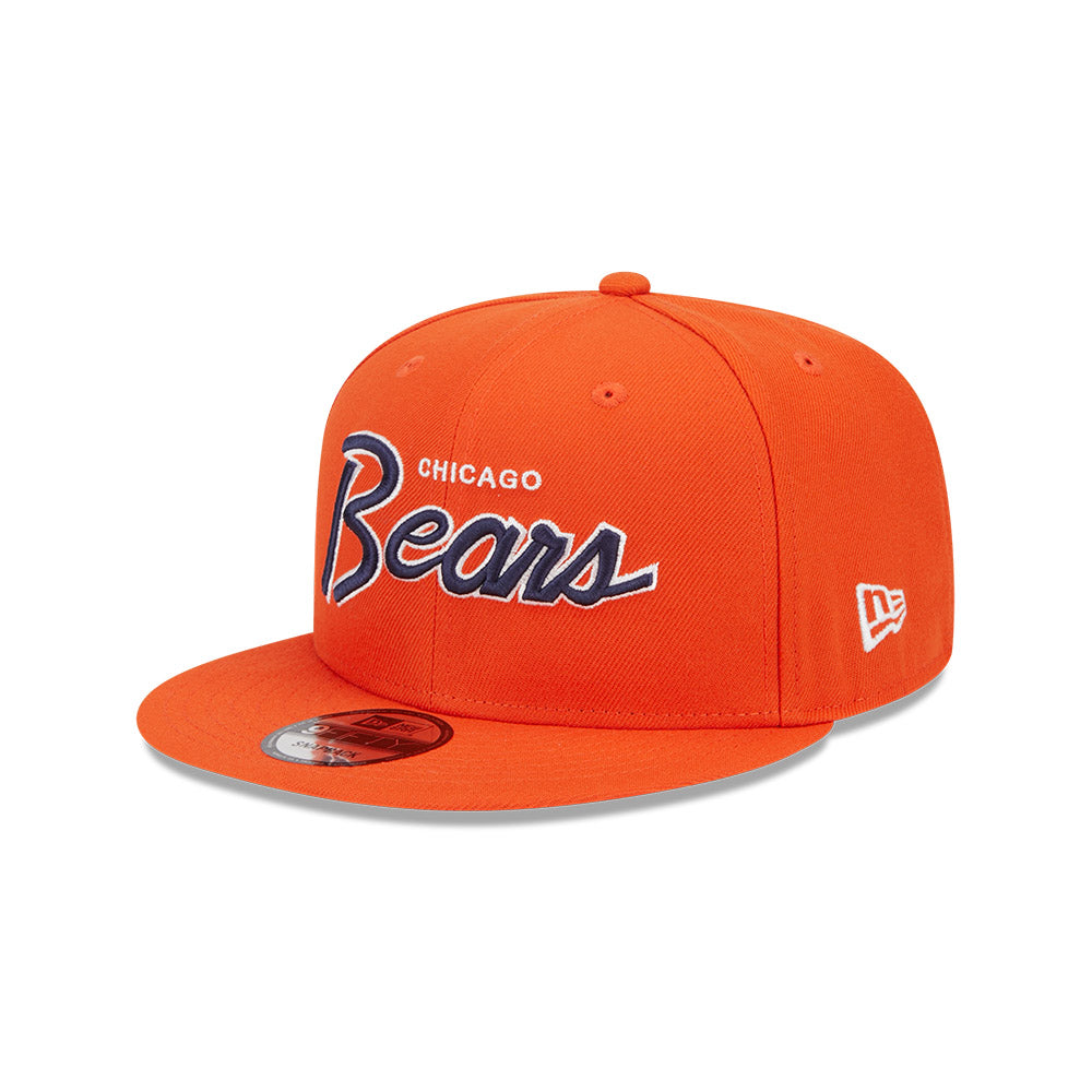 Chicago Bears New Era 9FIFTY Script Orange Snapback Hat product image 3, provided for visual reference and product detail