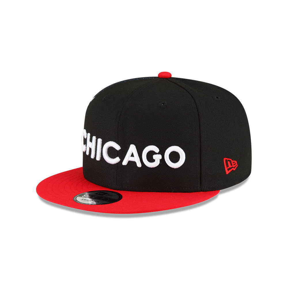 Chicago Bulls City Edition New Era 9FIFTY Snapback Hat product image 3, provided for visual reference and product detail