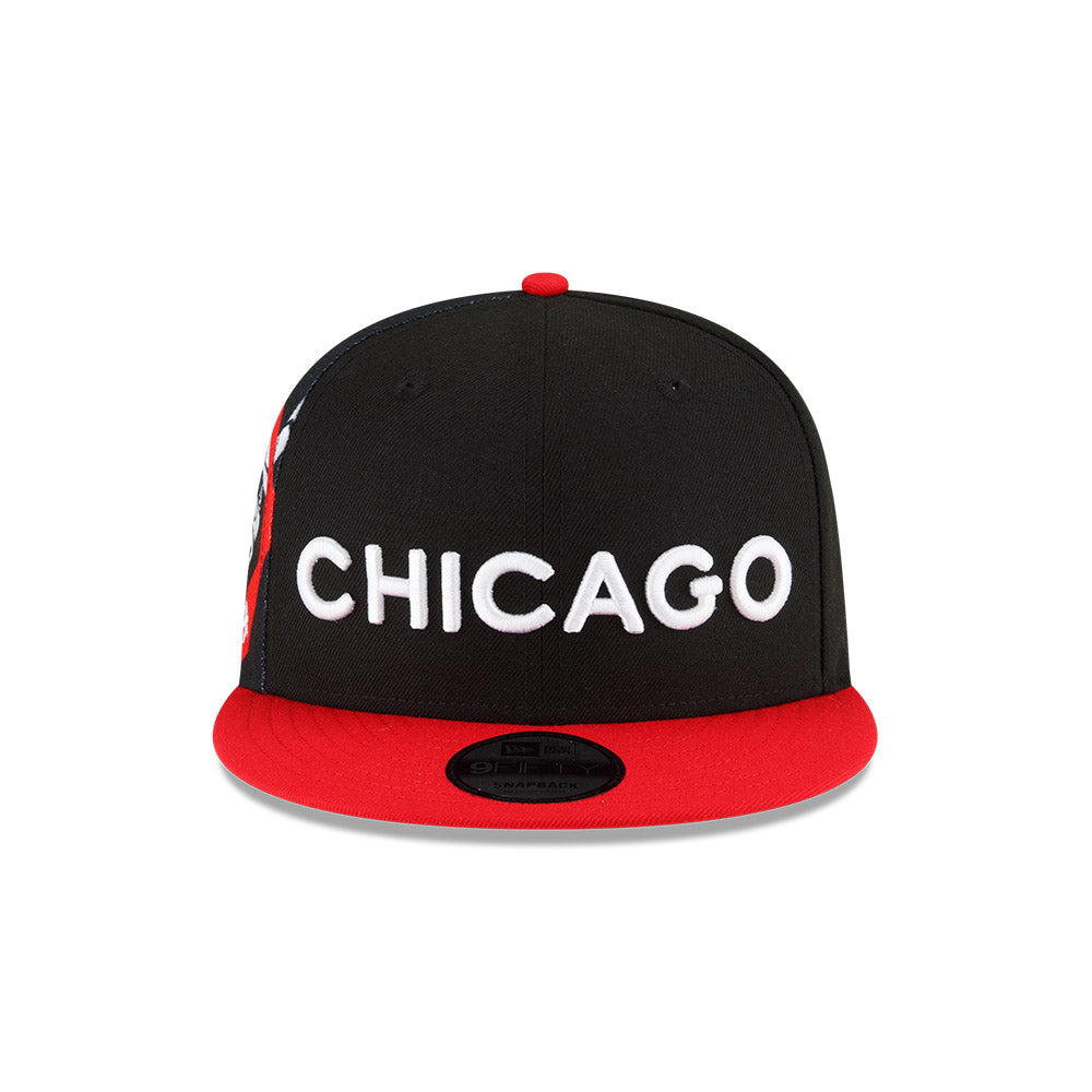 Chicago Bulls City Edition New Era 9FIFTY Snapback Hat product image 2, provided for visual reference and product detail