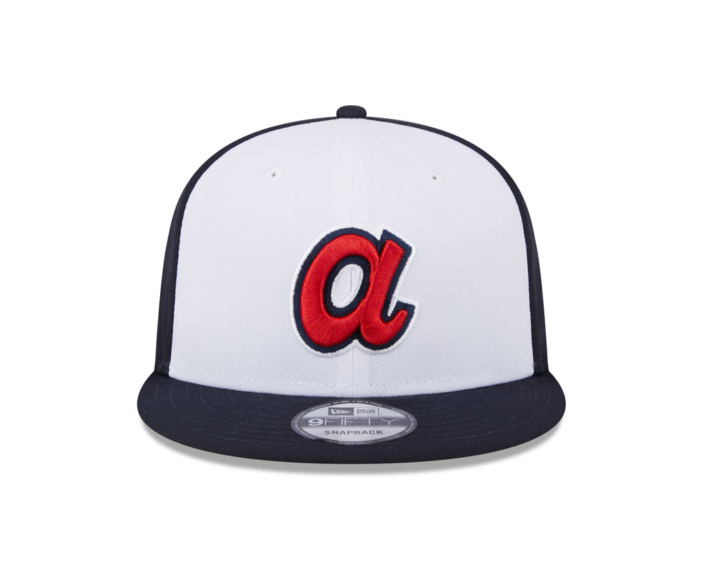 Atlanta Braves MLB New Era Men White/Navy 9Fifty 2024 Batting Practice Snapback product image 4, provided for visual