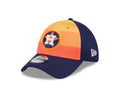 Houston Astros MLB New Era Men Orange/Navy 39Thirty 2024 Batting Practice Stretch Fit Hat product image 1, provided for