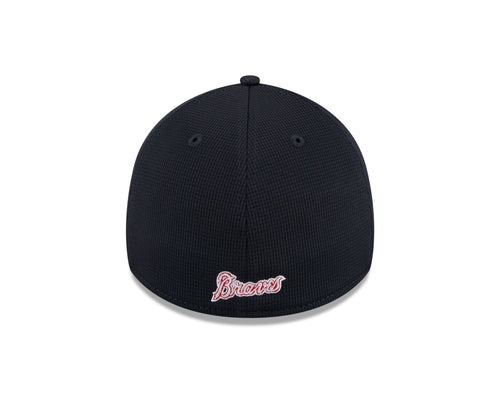 Atlanta Braves MLB New Era Men White/Royal Blue 39Thirty 2024 Batting Practice Stretch Fit Hat product image 2, provided for