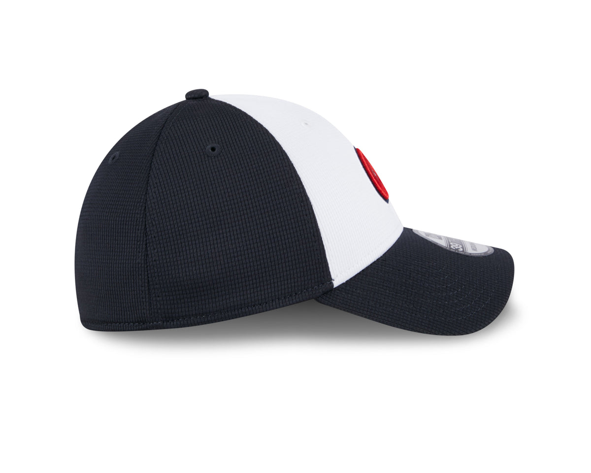 Atlanta Braves MLB New Era Men White/Royal Blue 39Thirty 2024 Batting Practice Stretch Fit Hat product image 6, provided for