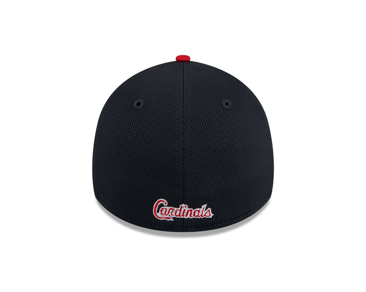 St. Louis Cardinals MLB New Era Men Navy 39Thirty 2024 Batting Practice Stretch Fit Hat product image 2, provided for visual