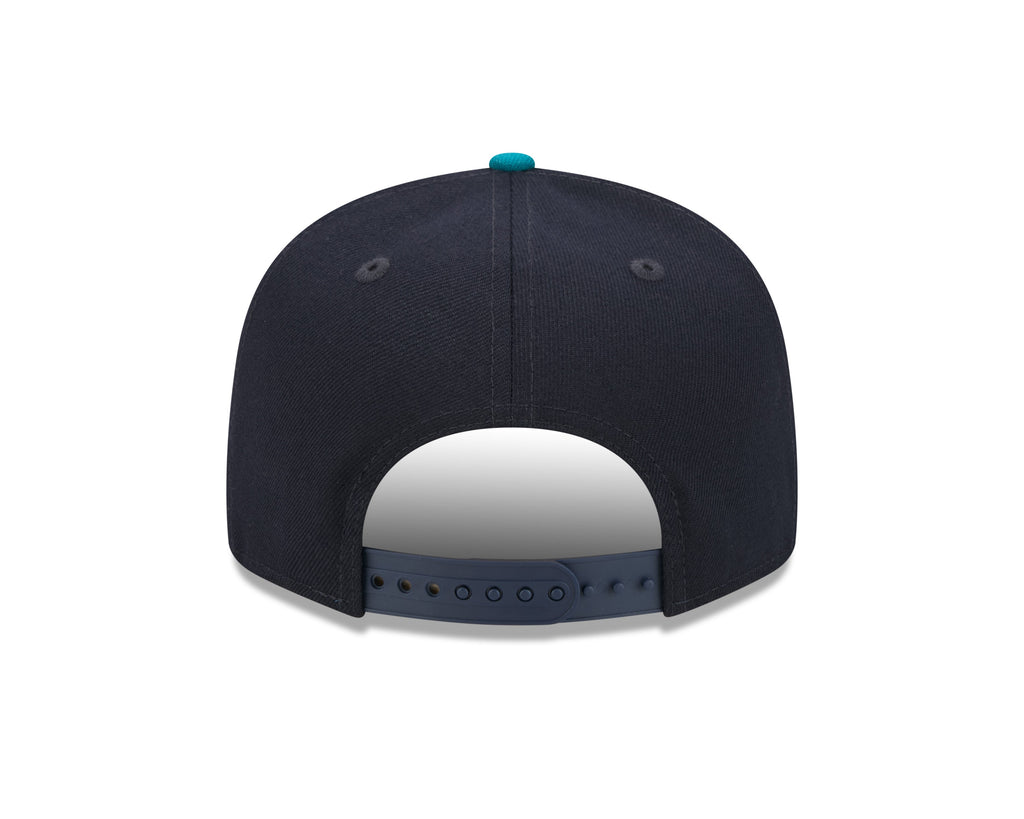 Seattle Mariners MLB New Era Men Navy/Green 9Fifty Evergreen Snapback product image 2, provided for visual reference and