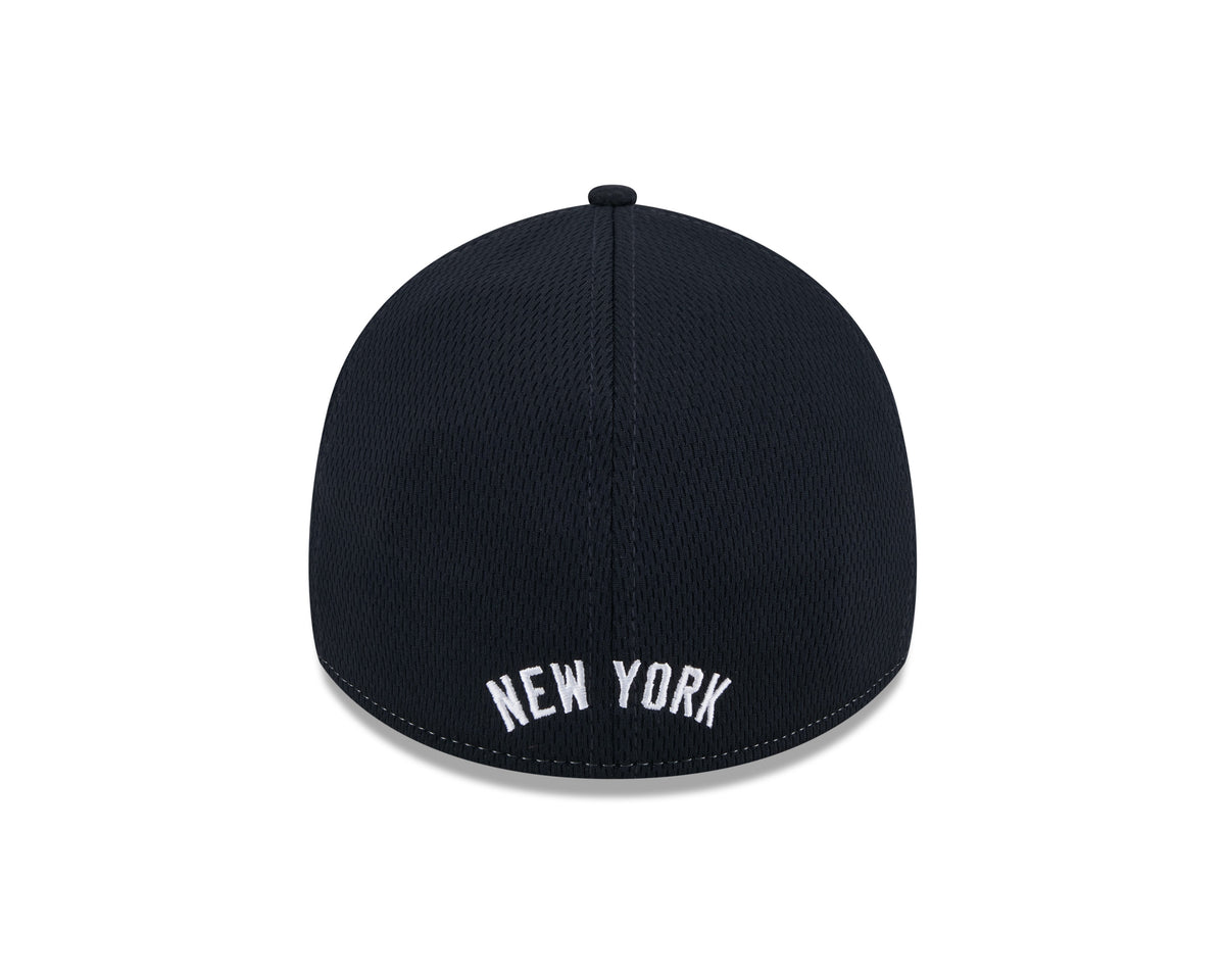New York Yankees MLB New Era Men Grey/Navy 39Thirty Throwback Stretch Fit Hat product image 2, provided for visual reference