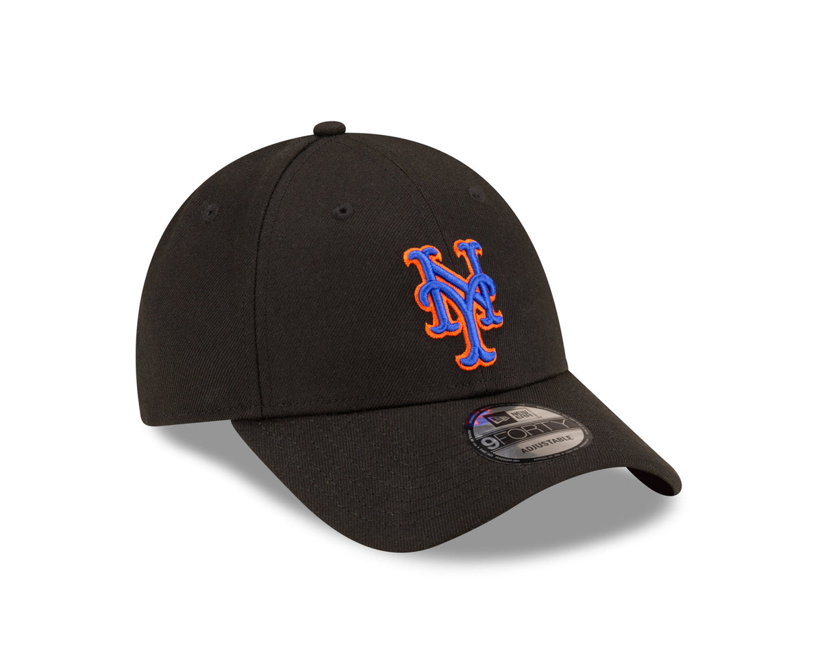 New York Mets MLB New Era Men Black 9Forty The League Alternate Adjustable Hat product image 4, provided for visual