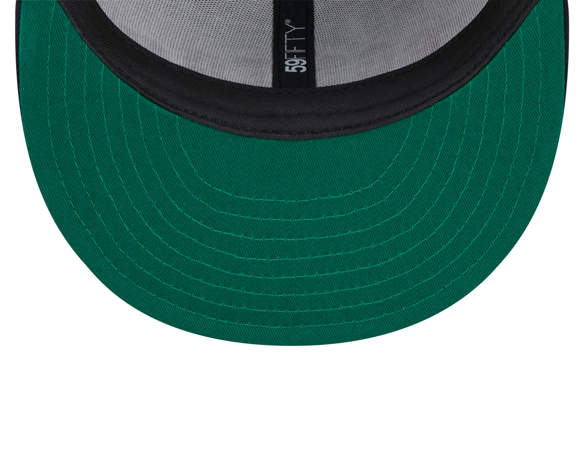 Boston Red Sox MLB New Era Men Grey 59Fifty Heather Pinstripe Fitted Hat product image 7, provided for visual reference and
