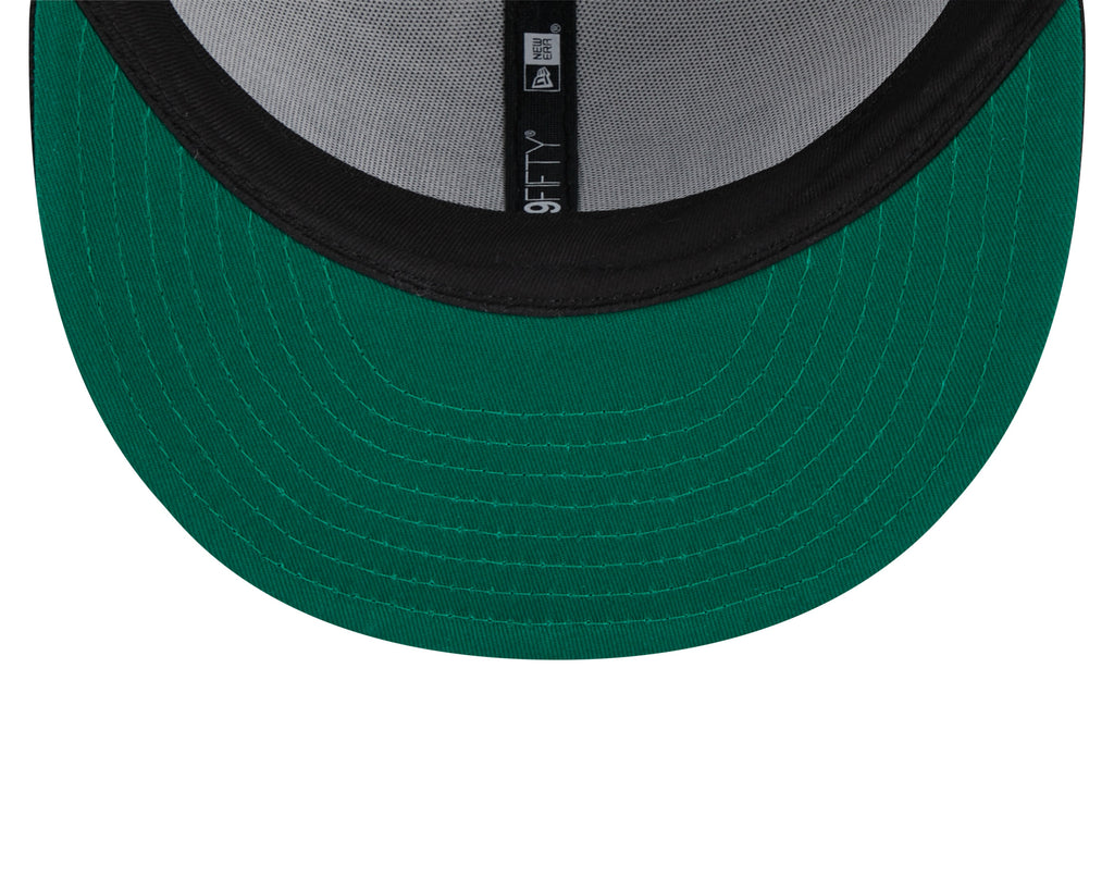 Brooklyn Nets NBA New Era Men Grey 59Fifty Heather Pinstripe Fitted Hat product image 7, provided for visual reference and