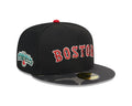 Boston Red Sox MLB New Era Men Black Camo 59Fifty Metallic Fitted Hat product image 1, provided for visual reference and
