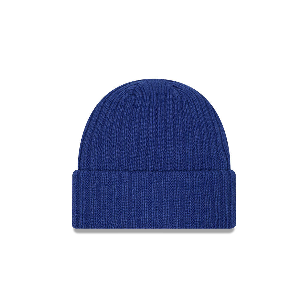 Chicago Cubs Patched 19930 Cuffed Knit Hat product image 2, provided for visual reference and product detail review