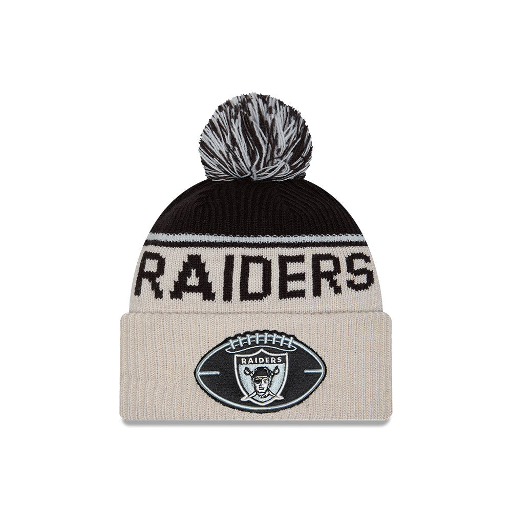 Las Vegas Raiders 2024 Sideline New Era Historic Sport Knit Hat product image 1, provided for visual reference and product