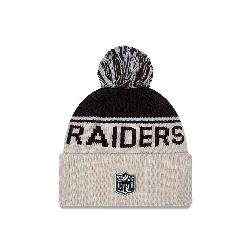 Las Vegas Raiders 2024 Sideline New Era Historic Sport Knit Hat product image 2, provided for visual reference and product