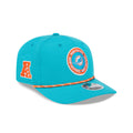 Miami Dolphins 2024 Sideline New Era 9SEVENTY Rope Hat product image 1, provided for visual reference and product detail