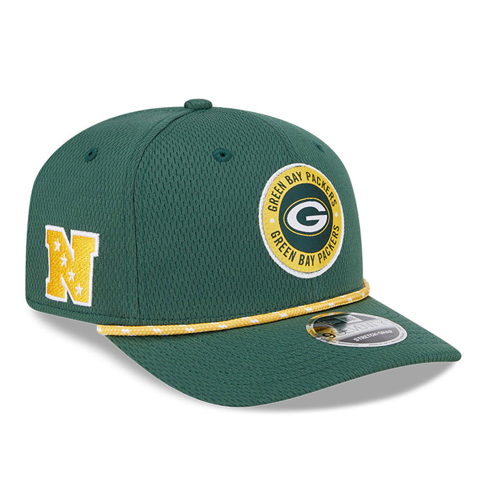 Green Bay Packers 2024 Sideline New Era 9SEVENTY Rope Hat product image 1, provided for visual reference and product detail