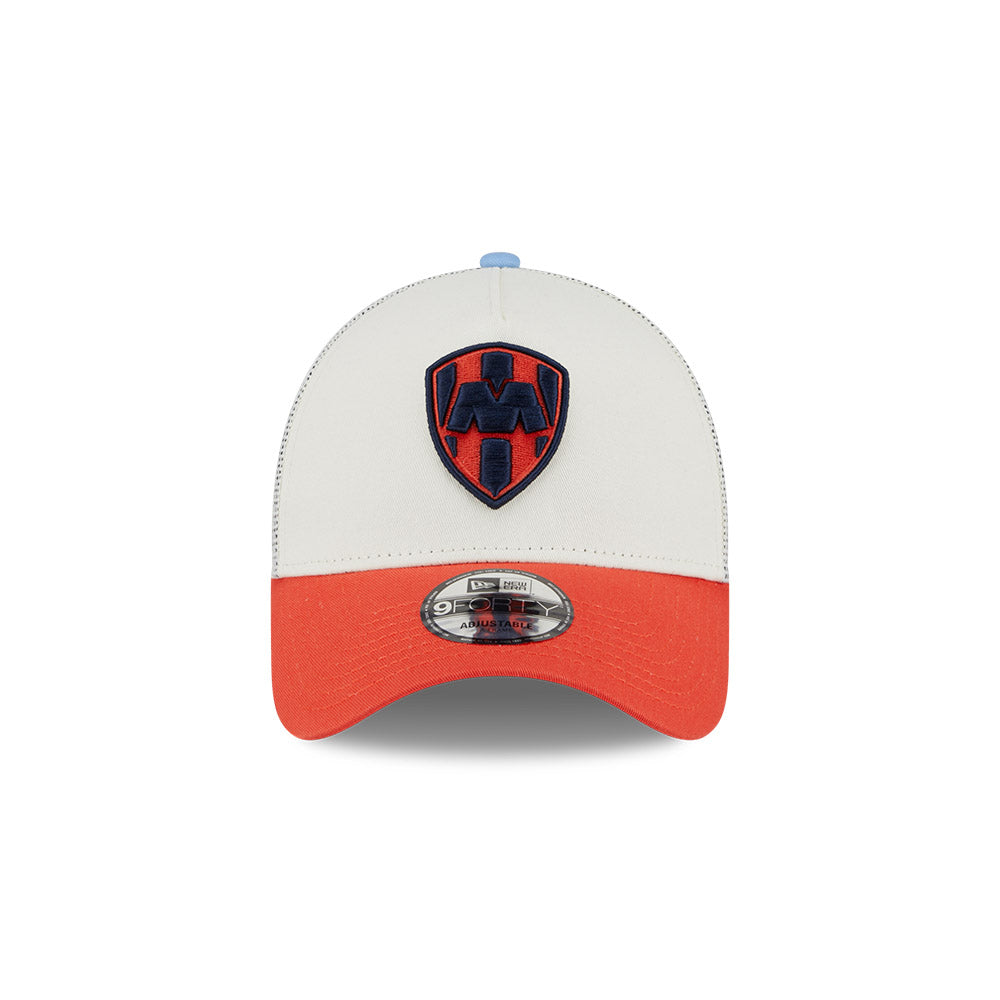 C.F. Monterrey Rayados New Era 9FORTY A-Frame Adjustable Hat product image 2, provided for visual reference and product