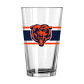 Chicago Bears Striped 16oz Pint Glass product image 1, provided for visual reference and product detail review