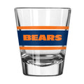Chicago Bears 2oz Striped Shot Glass product image 1, provided for visual reference and product detail review