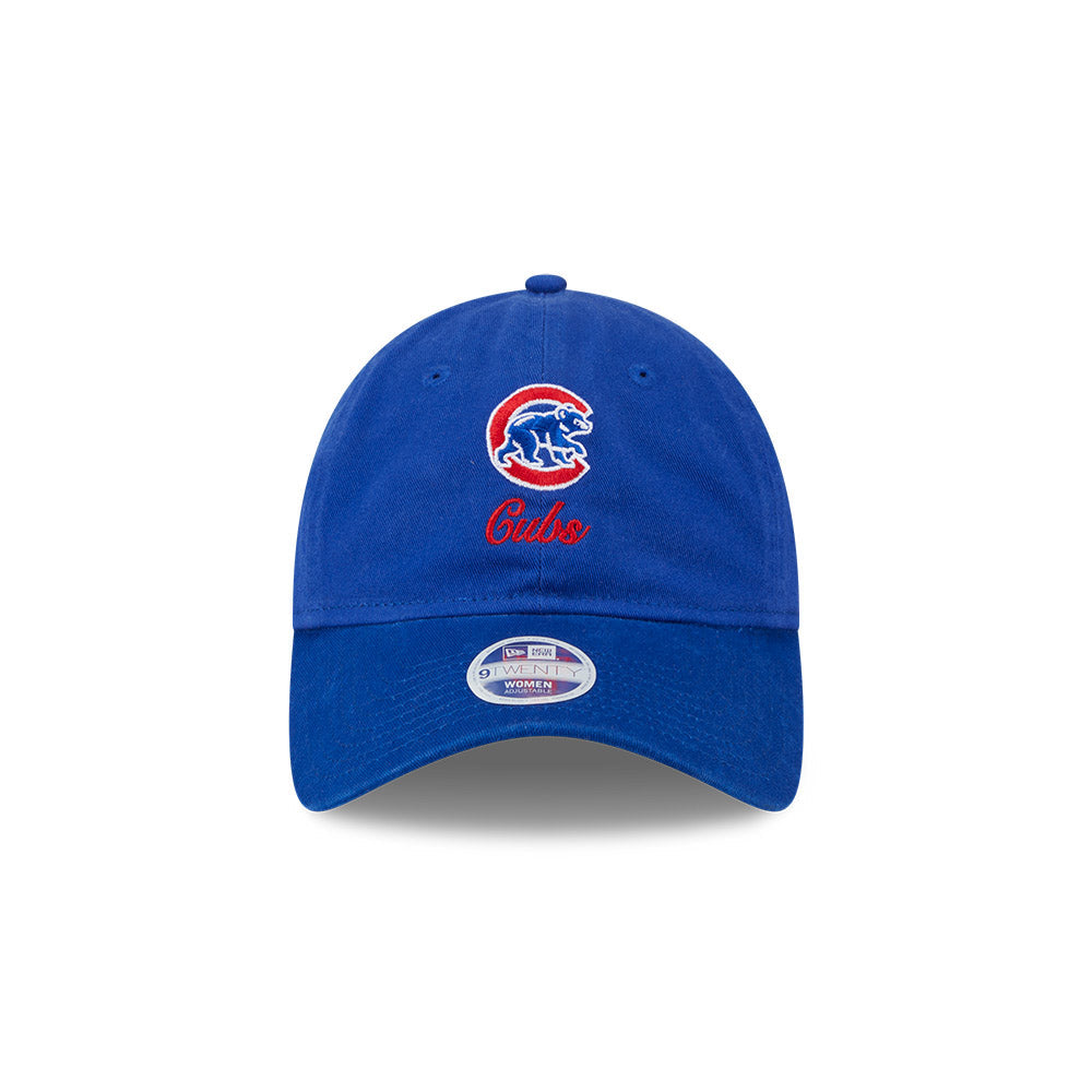Chicago Cubs New Era Women Royal Preppy Team 9TWENTY Adjustable Hat product image 2, provided for visual reference and