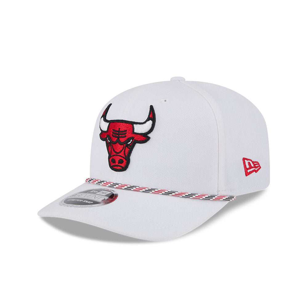 Chicago Bulls New Era 9SEVENTY White Multi Rope Stretch-Snap Adjustable Hat product image 1, provided for visual reference