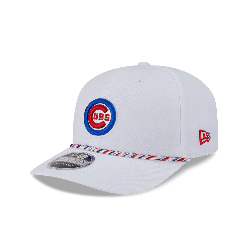 Chicago Cubs New Era 9SEVENTY White Bullseye Multi Rope Stretch-Snap Adjustable Hat product image 1, provided for visual