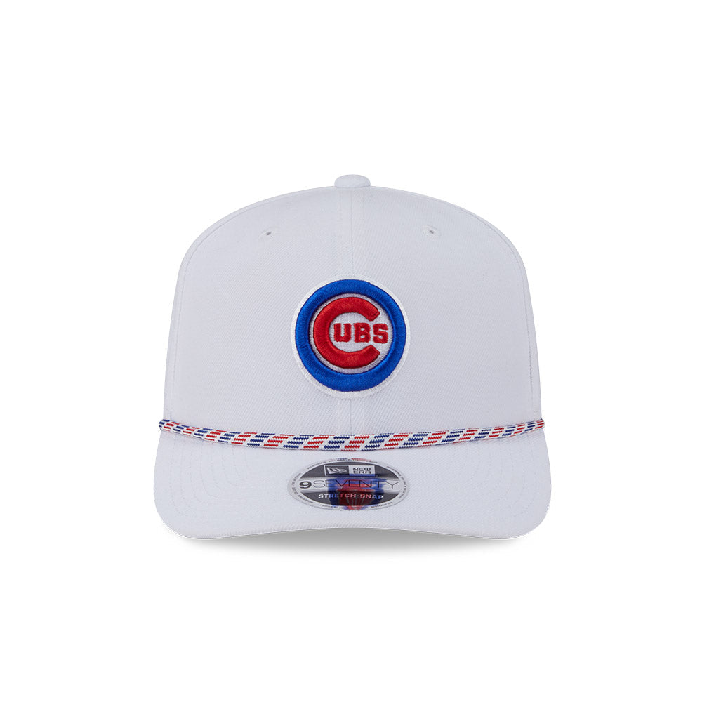 Chicago Cubs New Era 9SEVENTY White Bullseye Multi Rope Stretch-Snap Adjustable Hat product image 2, provided for visual