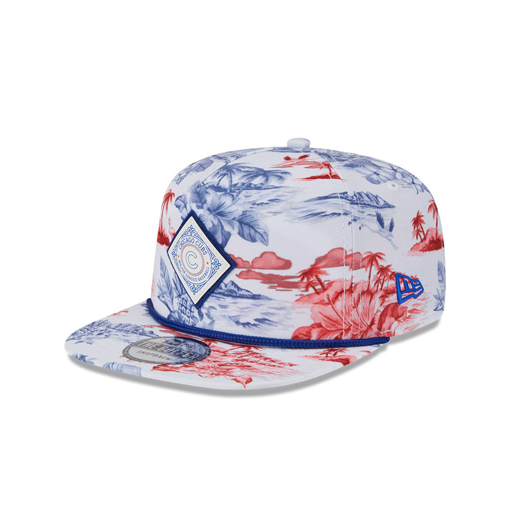 Chicago Cubs New Era Golfer Printed Rope Hat product image 3, provided for visual reference and product detail review