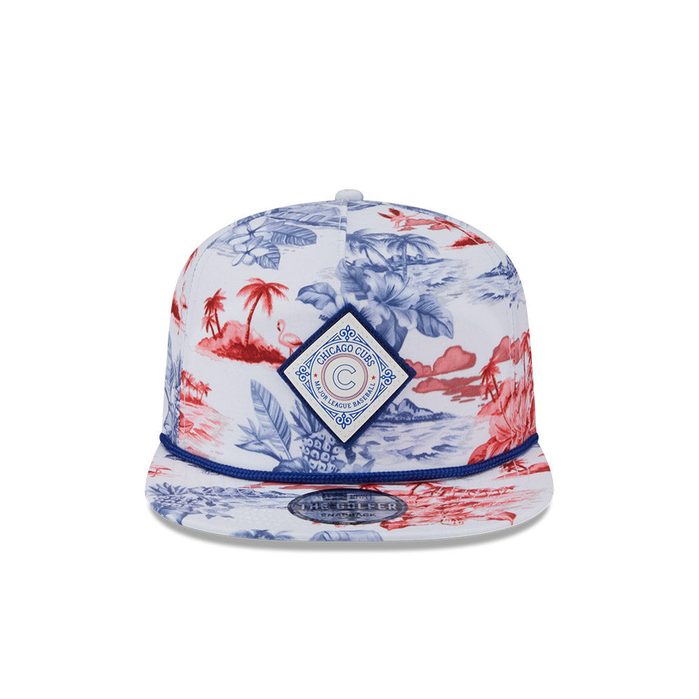 Chicago Cubs New Era Golfer Printed Rope Hat product image 2, provided for visual reference and product detail review