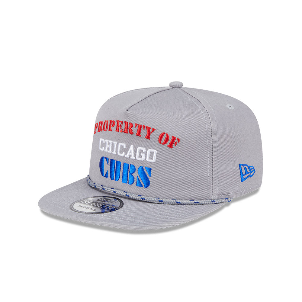 Chicago Cubs New Era Property Of Grey Vintage Golfer Rope Hat product image 3, provided for visual reference and product