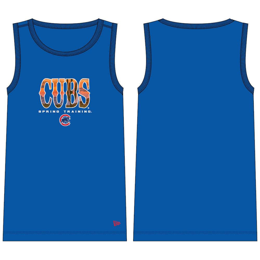 Chicago Cubs New Era Spring Training 2092 Royal Tank Top product image 1, provided for visual reference and product detail