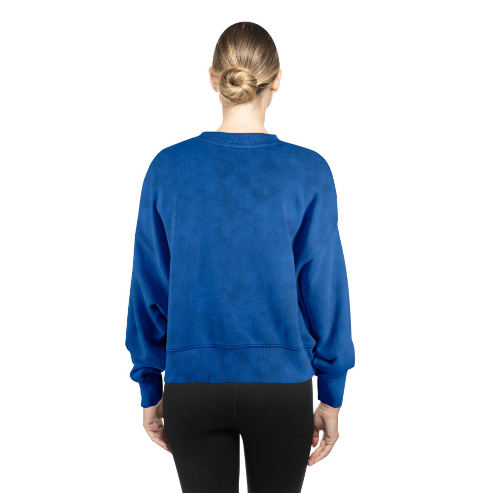 Chicago Cubs New Era Women Royal Crew Neck Sweatshirt product image 2, provided for visual reference and product detail