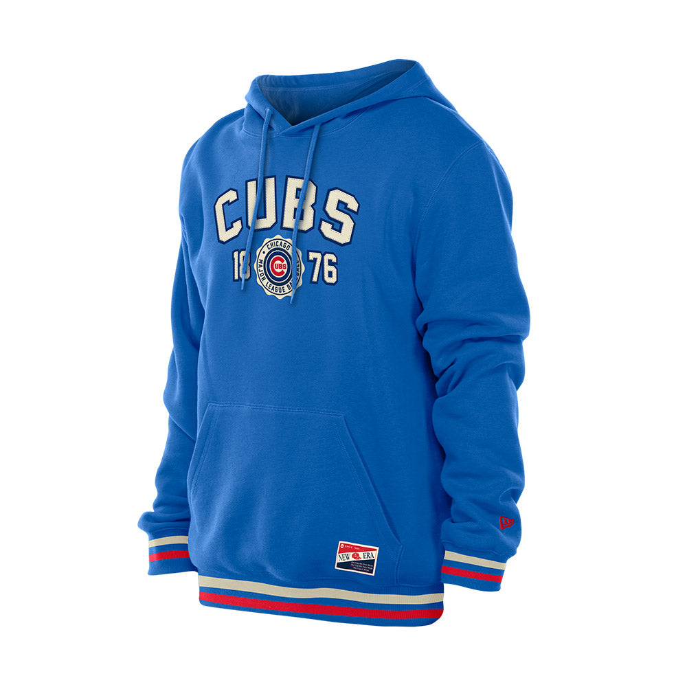 Chicago Cubs New Era Royal G1 1924 Striped Hoodie product image 3, provided for visual reference and product detail review