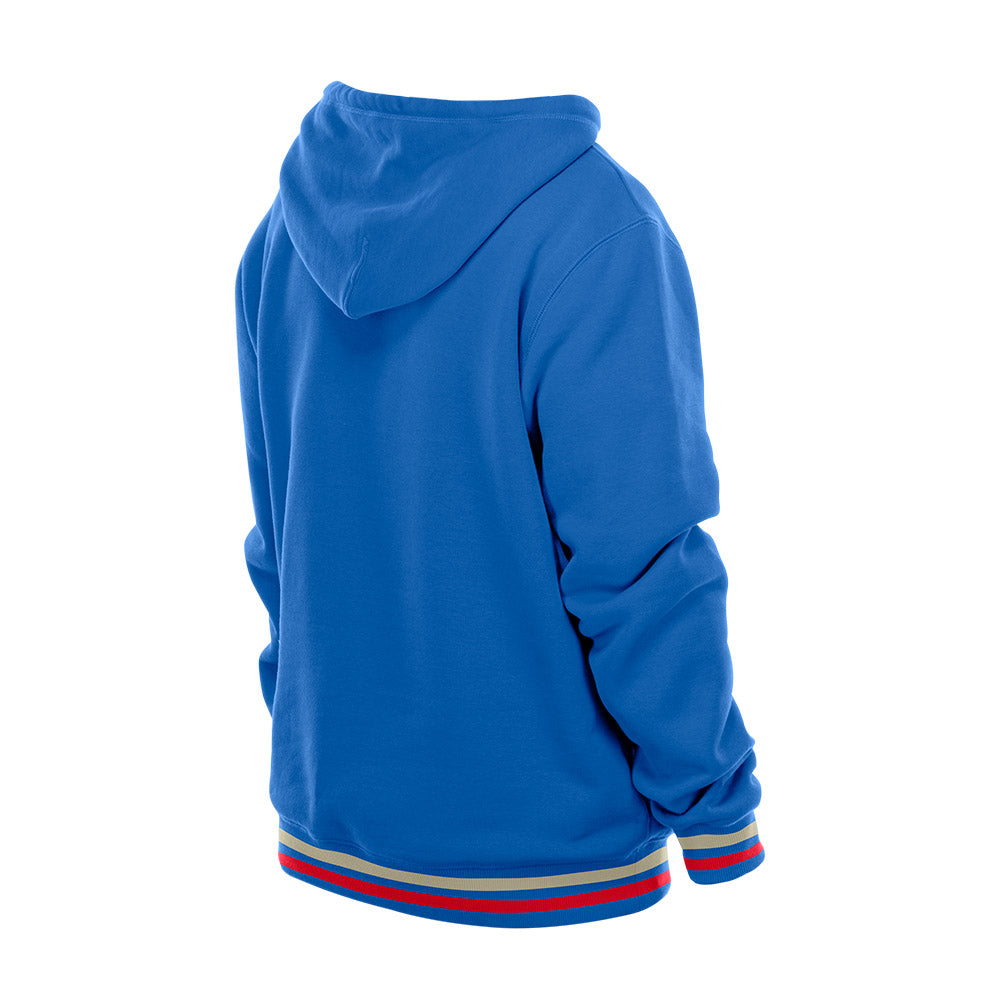 Chicago Cubs New Era Royal G1 1924 Striped Hoodie product image 4, provided for visual reference and product detail review