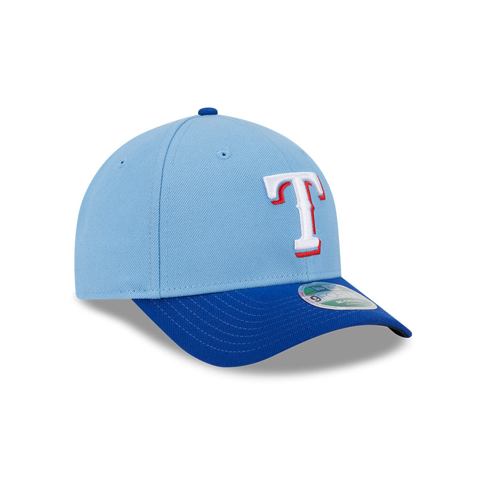Texas Rangers New Era Light Blue 9FORTY Alternate M-Crown Player Replica Adjustable Hat product image 3, provided for visual
