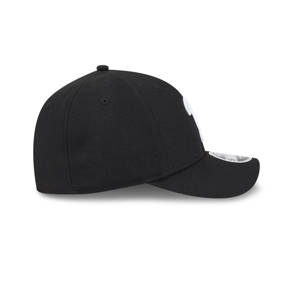 Philadelphia Phillies New Era Black/White 9FORTY M-Crown Adjustable Hat product image 5, provided for visual reference and