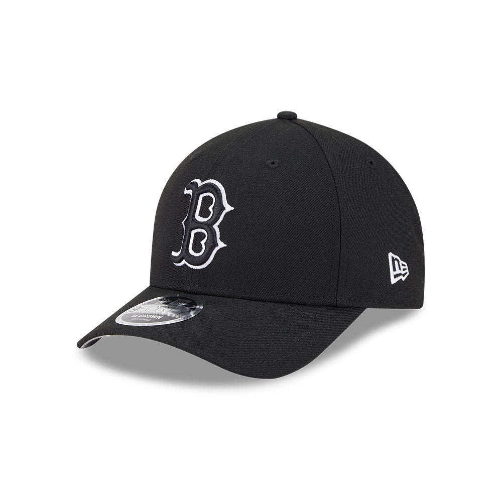 Boston Red Sox New Era Black/White 9FORTY M-Crown Adjustable Hat product image 1, provided for visual reference and product