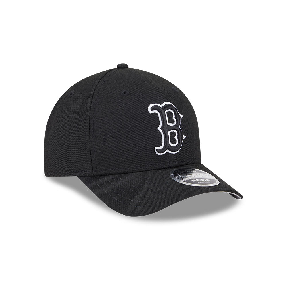 Boston Red Sox New Era Black/White 9FORTY M-Crown Adjustable Hat product image 3, provided for visual reference and product