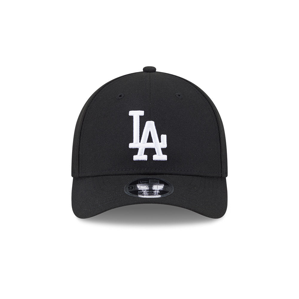 Los Angeles Dodgers New Era Black/White 9FORTY M-Crown Adjustable Hat product image 2, provided for visual reference and