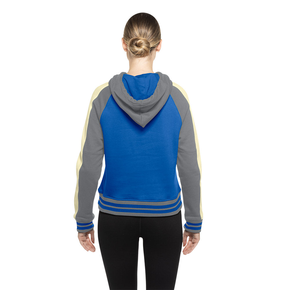 Chicago Cubs New Era Women 1934 Royal Pullover Hoodie product image 2, provided for visual reference and product detail