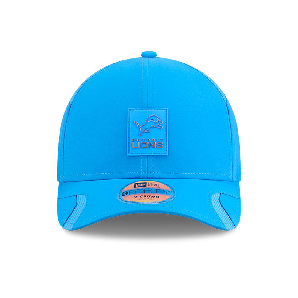 Detroit Lions New Era 2025 Sideline 9FORTY M-Crown Adjustable Hat product image 2, provided for visual reference and product