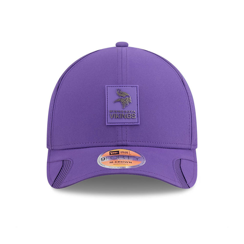 Minnesota Vikings New Era 2025 Sideline 9FORTY M-Crown Adjustable Hat product image 2, provided for visual reference and