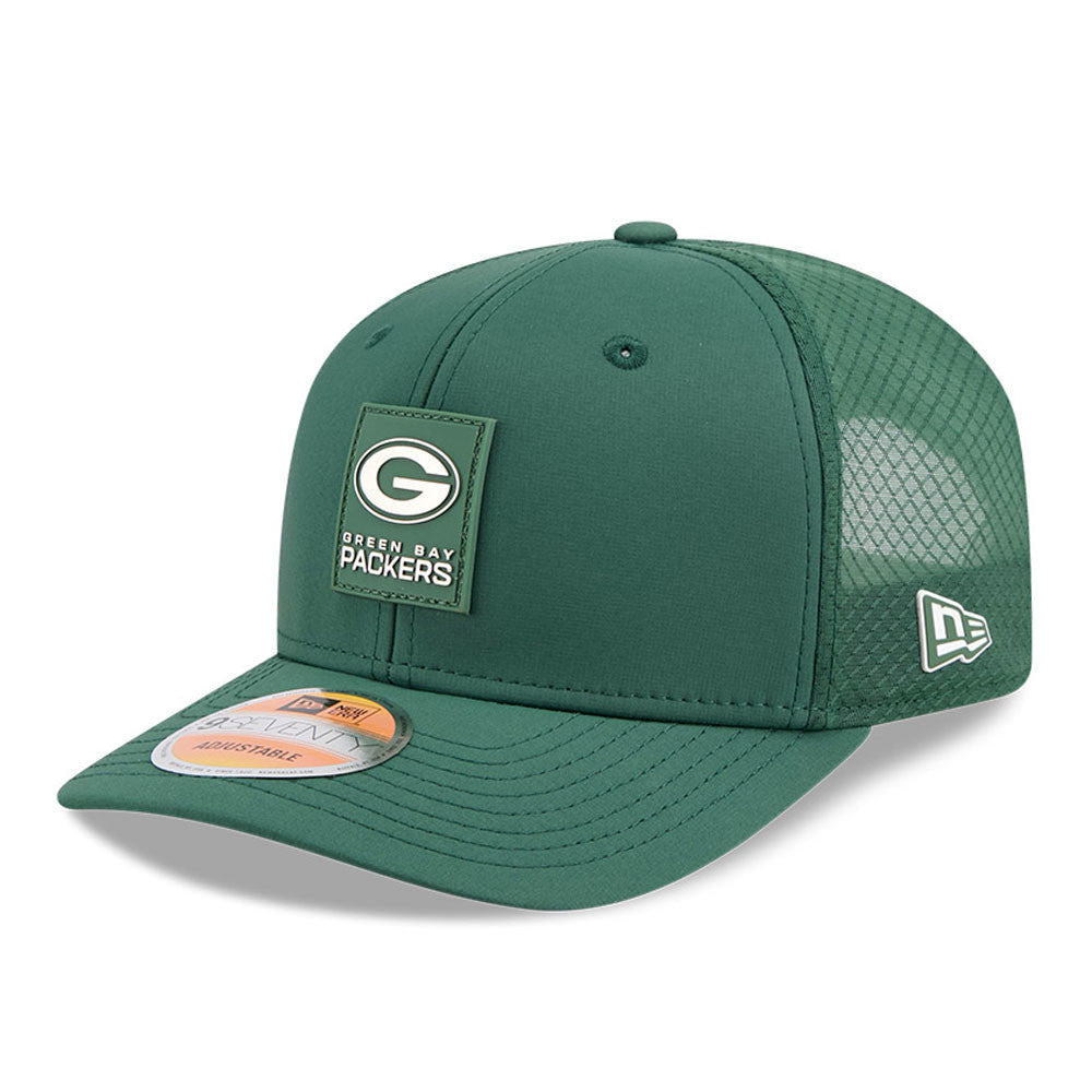 Green Bay Packers New Era 2025 Sideline 9SEVENTY Adjustable Hat product image 1, provided for visual reference and product