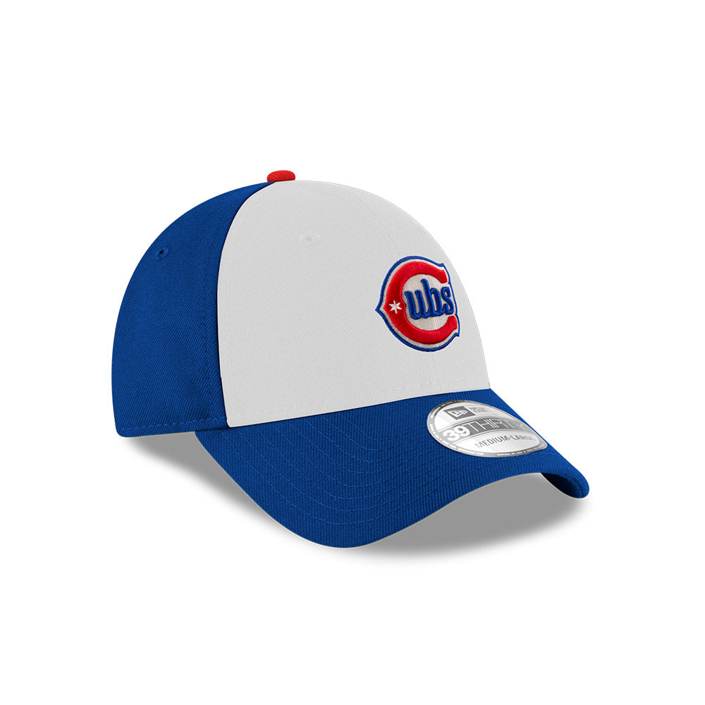 Chicago Cubs New Era White/Royal Alternate 39THIRTY Alt 2 Flex-Fit Hat product image 3, provided for visual reference and
