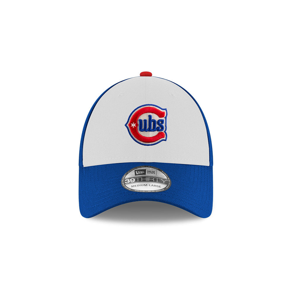 Chicago Cubs New Era White/Royal Alternate 39THIRTY Alt 2 Flex-Fit Hat product image 2, provided for visual reference and