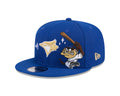 Toronto Blue Jays MLB New Era Men 9Fifty Royal Looney Tunes Taz Snapback Hat product image 1, provided for visual reference