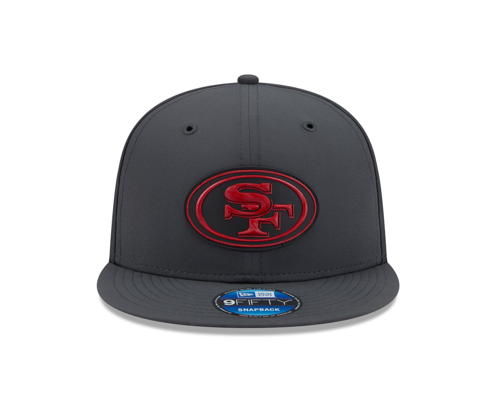 San Francisco 49ers NFL New Era Men Charcoal 9Fifty 2026 Sideline Cold Weather Snapback product image 7, provided for visual