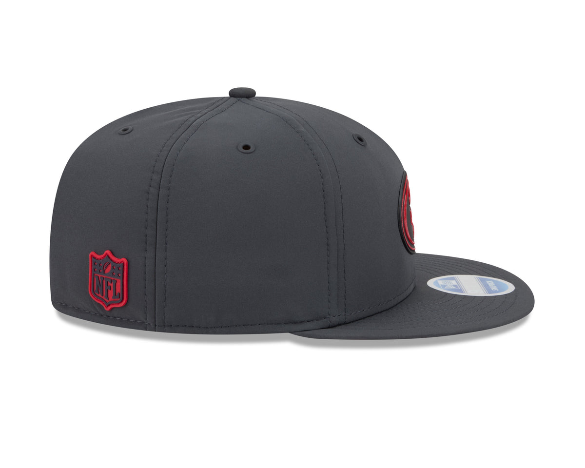 San Francisco 49ers NFL New Era Men Charcoal 9Fifty 2026 Sideline Cold Weather Snapback product image 4, provided for visual