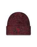 San Francisco 49ers NFL New Era Men Red 2026 Sideline Cold Weather Cuffed Knit Beanie product image 1, provided for visual