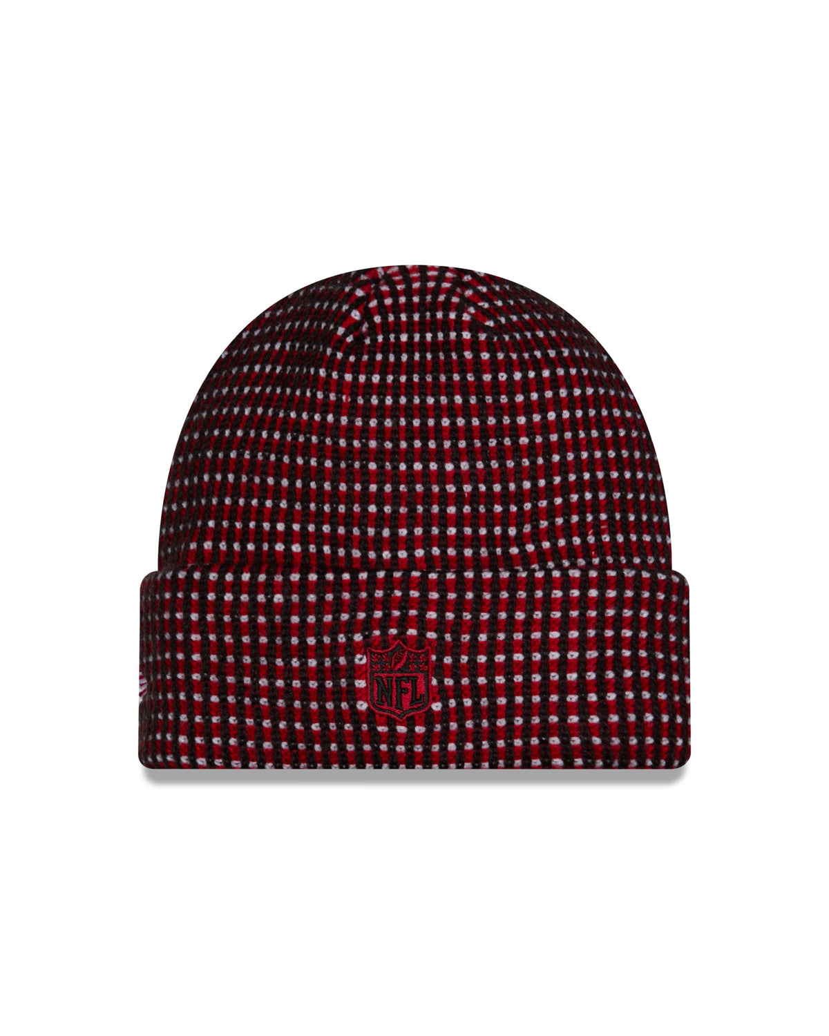 San Francisco 49ers NFL New Era Men Red 2026 Sideline Cold Weather Cuffed Knit Beanie product image 3, provided for visual