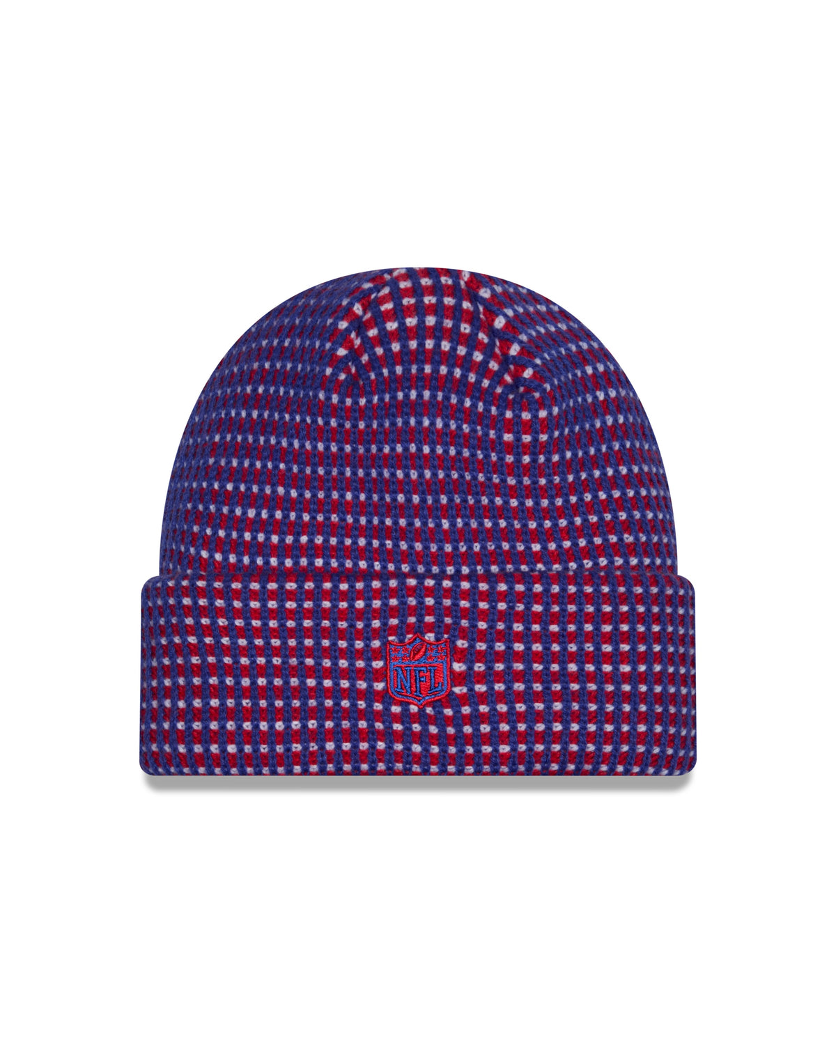 Buffalo Bills NFL New Era Men Blue/Red 2026 Sideline Cold Weather Classic Logo Cuffed Knit Beanie Hat product image 3,
